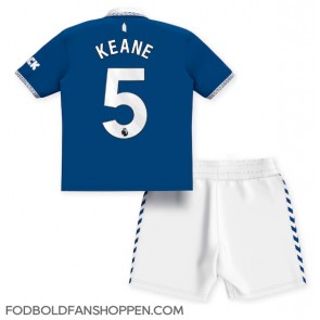 Everton Michael Keane #5 Hjemmebanetrøje Børn 2023-24 Kortærmet (+ Korte bukser)